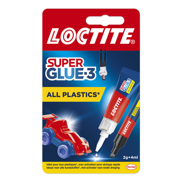 Loctite all plastics 2g+4 ml | plastic lijm universeel | plastic lijm voor alle kunststoffen | speelgoed plasticlijm.