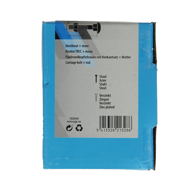 Afbeelding laden in galerijviewer, Mack 1020204 - houtbout + moer verzinkt 25 stm8 x 30 mm | 5 stuks
