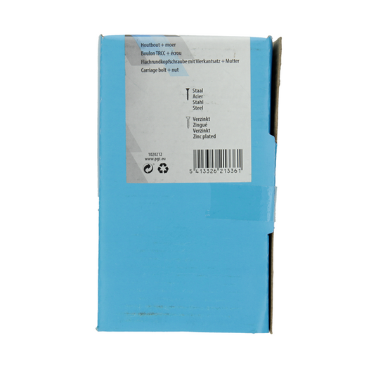 Mack 1020212 - houtbout + moer verzinkt 10 stm10 x 120 mm | 3 stuks