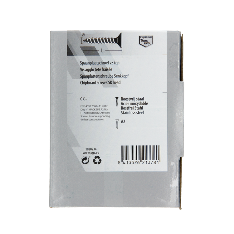 Afbeelding laden in galerijviewer, Mack 1020234 - spaanplaatschroef vz kop inox a2 200 st 4,0 x 35 mm | 2 stuks
