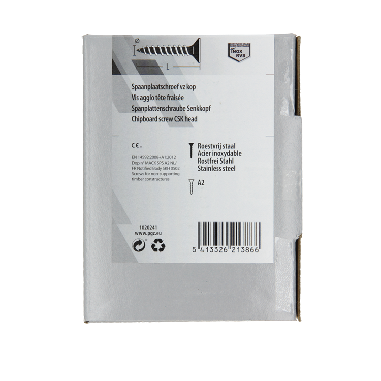 Afbeelding laden in galerijviewer, Mack 1020241 - spaanplaatschroef vz kop inox a2 100 st 4,5 x 45 mm | 2 stuks
