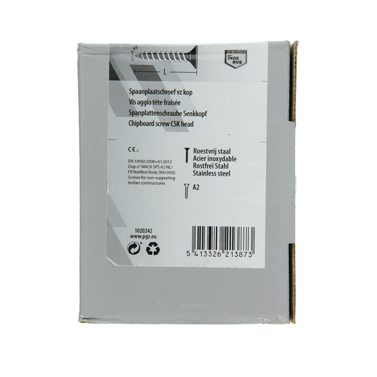 Afbeelding laden in galerijviewer, Mack 1020242 - spaanplaatschroef vz kop inox a2 100 st 4,5 x 50 mm | 2 stuks
