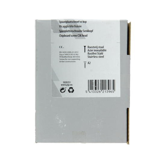 Mack 1020251 - spaanplaatschroef vz kop inox a2 50 st 6,0 x 80 mm | 2 stuks