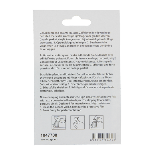 Mack 1047708 - super-vilt zelfklevend beige 13 x 63 mm 8 st pcs | 12 stuks