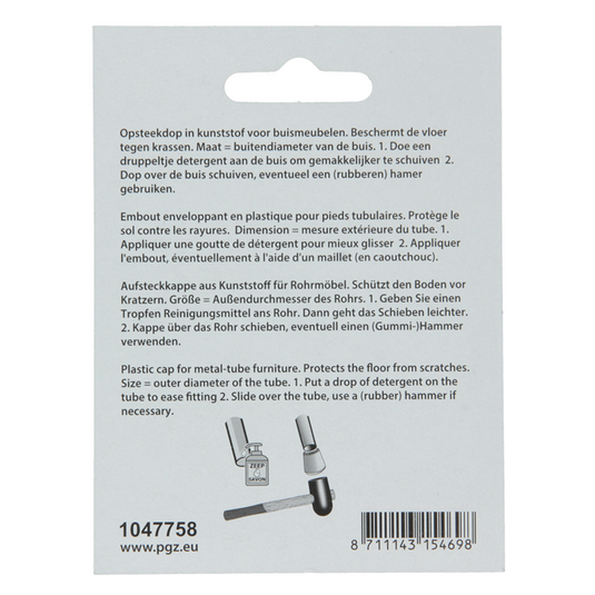 Mack 1047758 - opsteekdop kunststof wit ø 19 mm 4 st pcs | 6 stuks