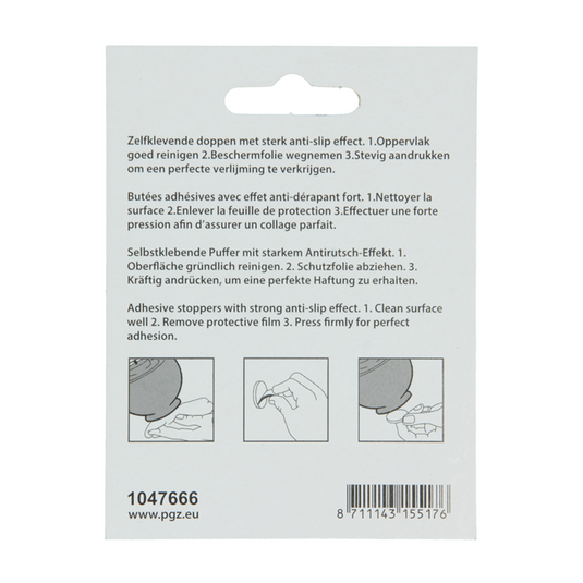 Mack 1047666 - antislipstrip zelfklevend transparant ø 30 mm 4 st pcs | 12 stuks