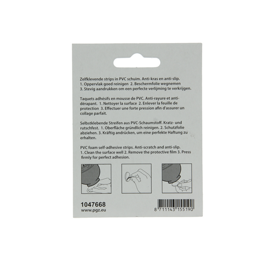 Mack 1047668 - antislipstrip zelfklevend zwart 25 x 25 mm 6 st pcs | 12 stuks