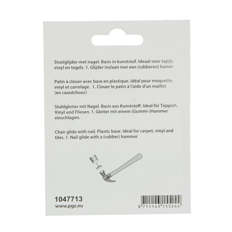 ギャラリービューアに画像をロードする, Mack 1047713 - stoelglijder met nagel vilt bruin ø 22 mm 8 st pcs | 6 stuks
