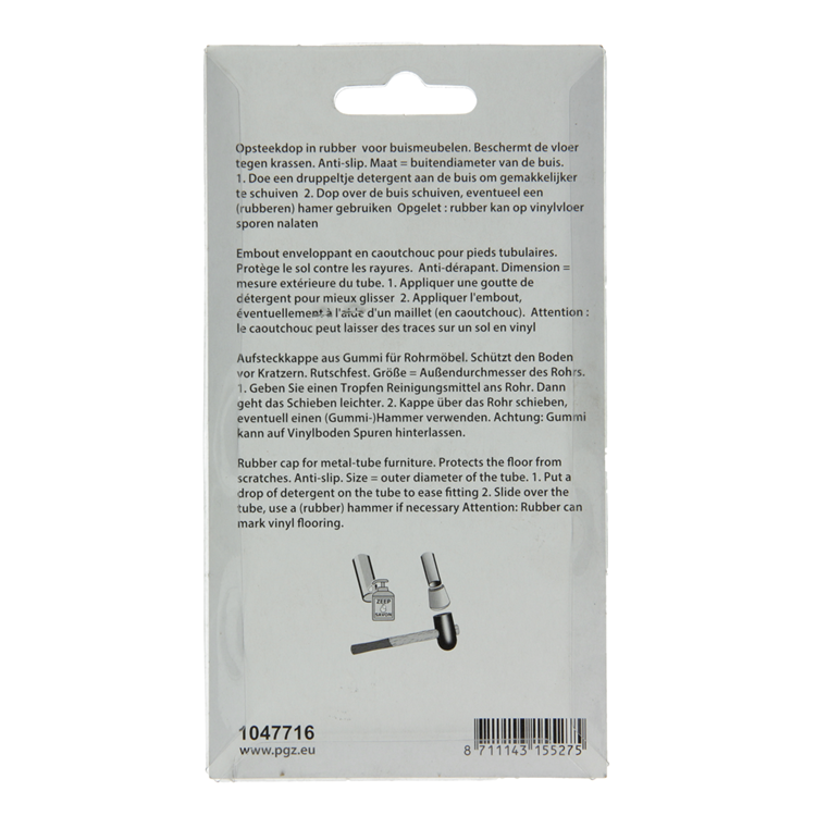 Afbeelding laden in galerijviewer, Mack 1047716 - opsteekdop rubber zwart ø 25 mm 4 st pcs | 6 stuks
