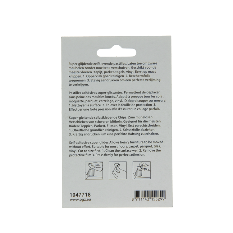 Afbeelding laden in galerijviewer, Mack 1047718 - super glijpastille zelfklevendgrijs 16 x 75 mm 4 st pcs | 12 stuks
