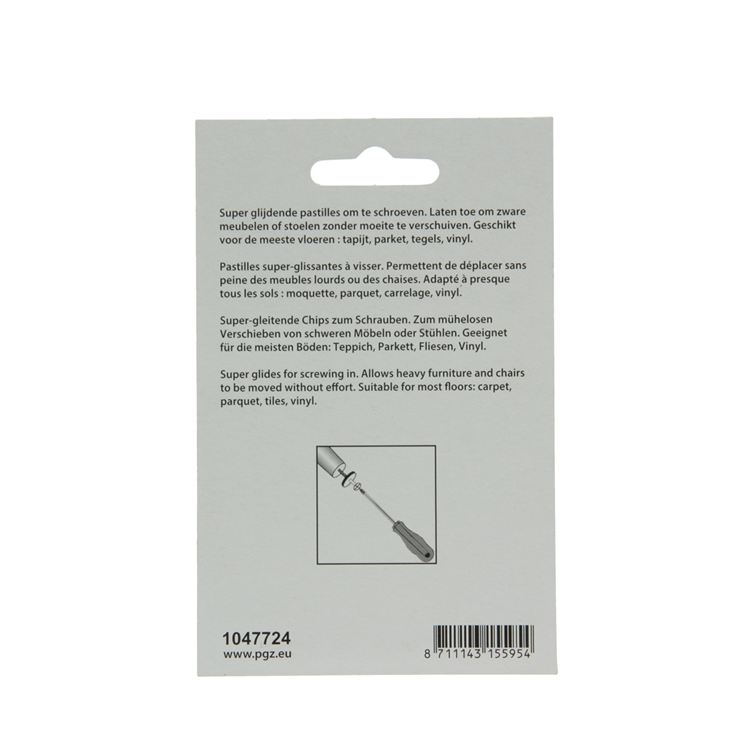 Afbeelding laden in galerijviewer, Mack 1047724 - glij-stoeldop met schroef grijs ø 38 mm 4 st pcs | 6 stuks
