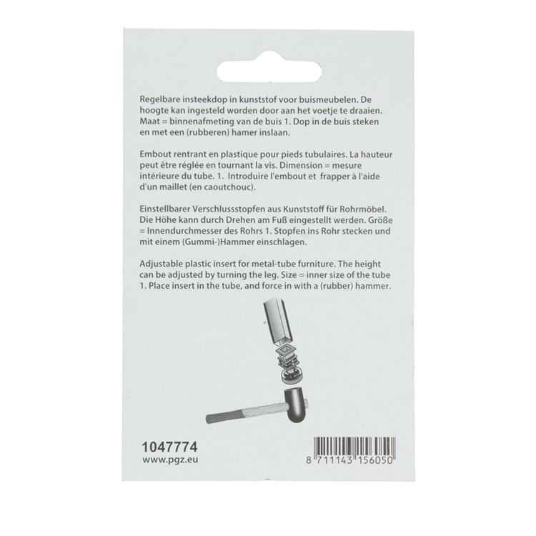 Afbeelding laden in galerijviewer, Mack 1047774 - regelbare insteekdop zwart 25 x 25 mm 2 st pcs | 6 stuks
