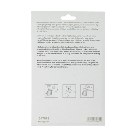 Mack 1047679 - super-vilt zelfklevend beige 112 x 150 mm 2st pcs | 12 stuks