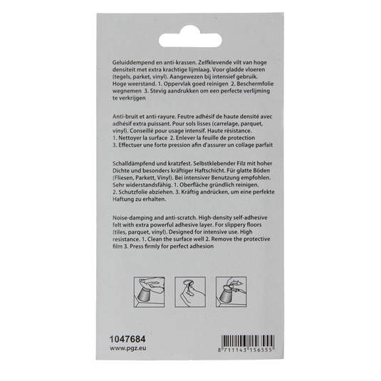 Mack 1047684 - super-vilt zelfklevend beige ø 22 mm 16 st pcs | 12 stuks