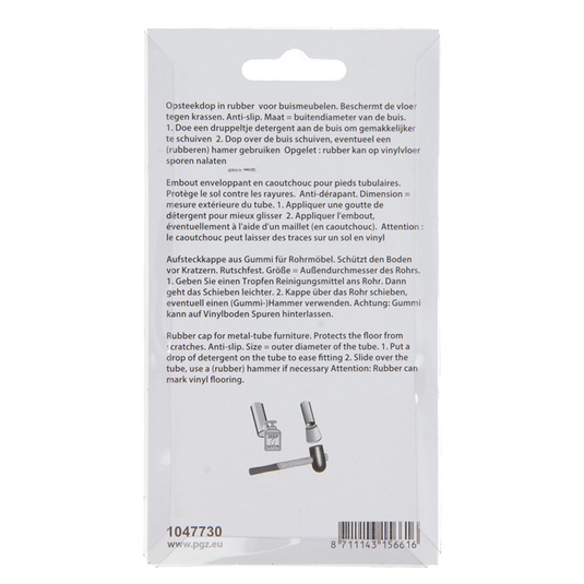 Mack 1047730 - opsteekdop rubber zwart ø 28 mm 4 st pcs | 6 stuks