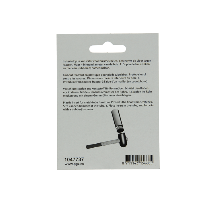 Afbeelding laden in galerijviewer, Mack 1047737 - insteekdop kunstsstof zwart ø 22 mm 4 st pcs | 6 stuks
