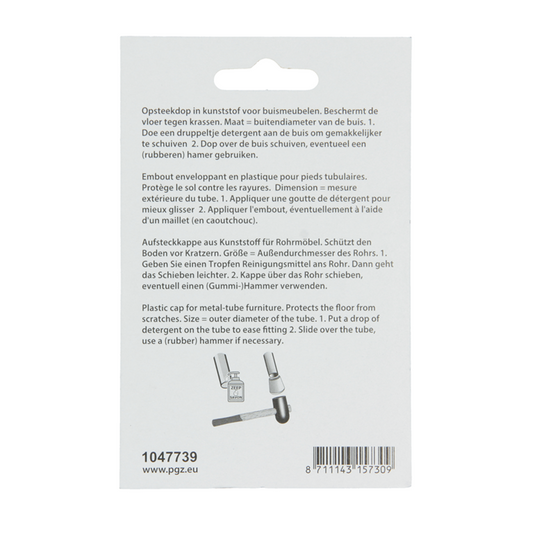 Mack 1047739 - opsteekdop kunststof zwart ø 32 mm 4 st pcs | 6 stuks