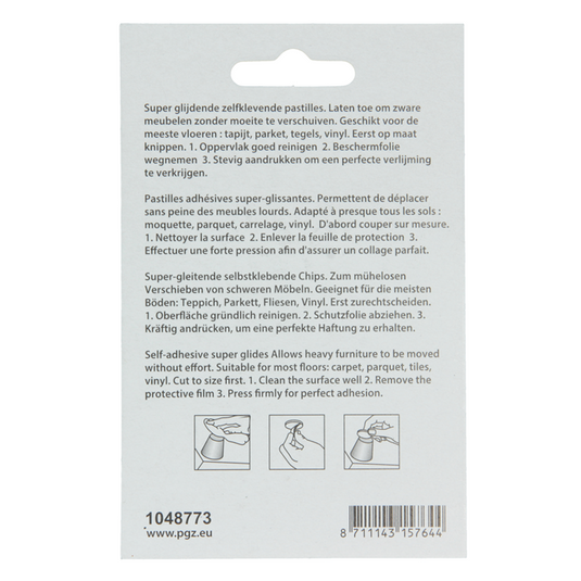 Mack 1048773 - super glijpastille zelfklevendbruin ø 65 mm 4 st pcs | 12 stuks