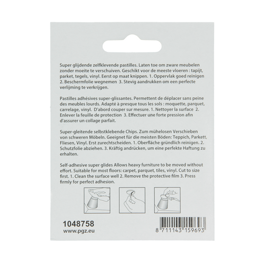 Mack 1048758 - super glijpastille zelfklevendbruin ø 20 mm 8 st pcs | 12 stuks