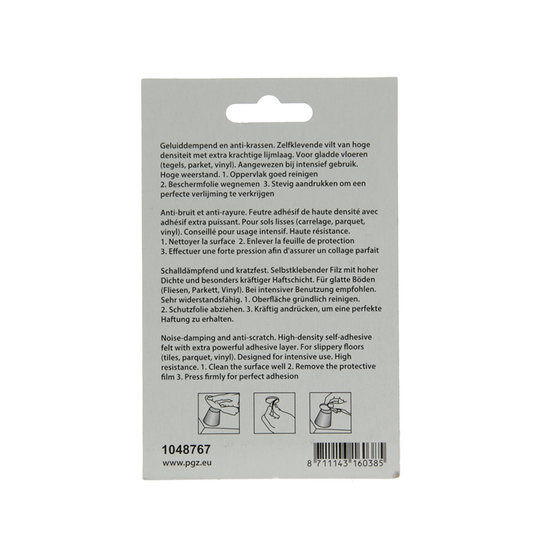 Mack 1048767 - super-vilt zelfklevend beige 20 x 1000 mm 1 st pc | 6 stuks