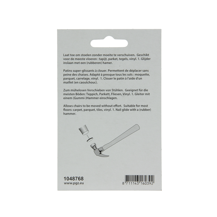 Afbeelding laden in galerijviewer, Mack 1048768 - super-glijder met nagel bruin ø 22 mm 4 st pcs | 6 stuks
