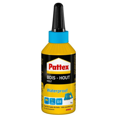 Pattex 1001836 - waterproof houtlijm 75gr | 6 stuks