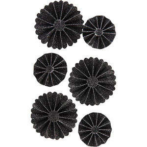 Https: www.cchobby.nl rosettes-d-35-50-mm-zwart-glitter-6-stuk-1-doos
