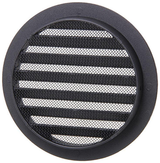 Renson 1061635 - inbouw rond schoepenr met gaas434r dia 160 ral 9005 zwart | 10 stuks