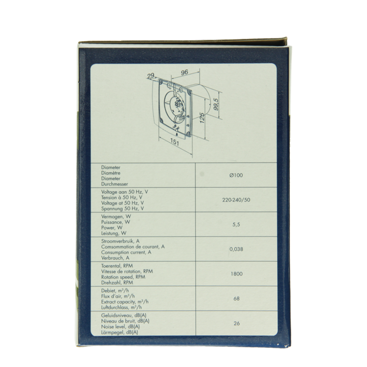 Afbeelding laden in galerijviewer, Renson 1069250 - mech. ventilator standaard 9111 (dia 100) | 2 stuks
