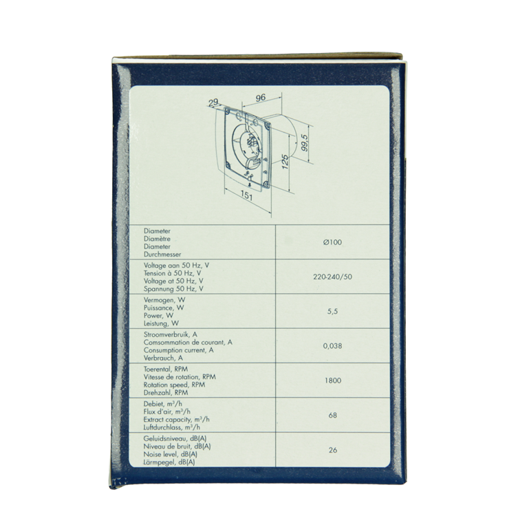 Cargue la imagen en el visor de la galería, Renson 1069252 - mech.ventil. timer vochtsensor9411h (dia 100) | 2 stuks
