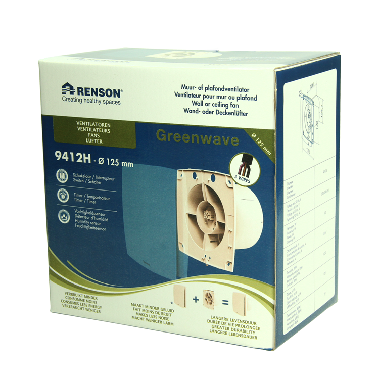 Afbeelding laden in galerijviewer, Renson 1069255 - mech.ventil. timer vochtsensor9412h (dia 125) | 2 stuks
