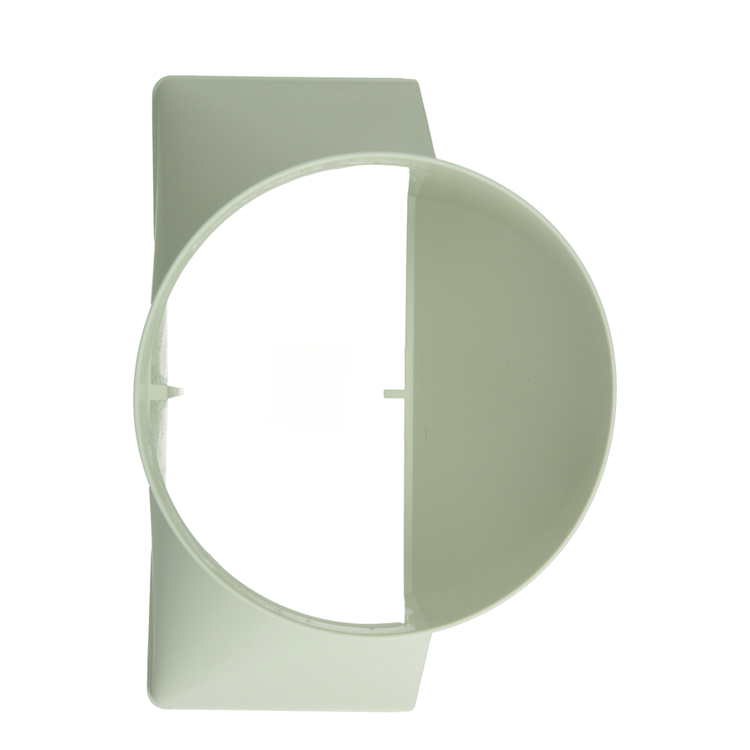 Afbeelding laden in galerijviewer, Renson 1069274 - pvc verbindingsst.rond rechth.7021 (220x90-dia 150) (wit) | 3 stuks
