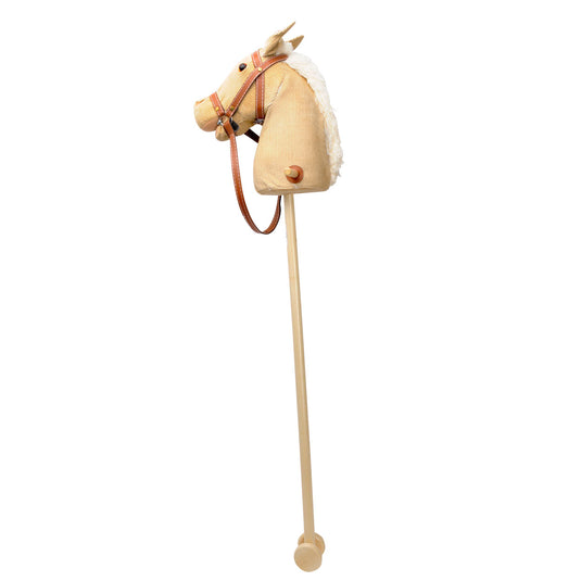 Playwood - stokpaard beige rib met geluid - corduroy