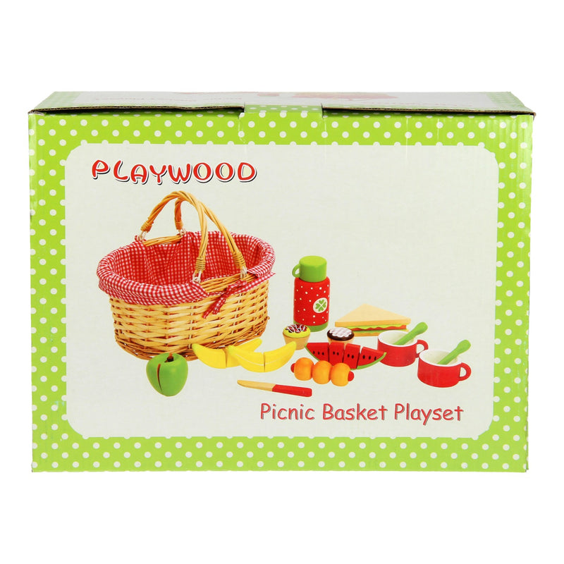 Afbeelding laden in galerijviewer, Playwood - rieten picknickmand inclusief inhoud

