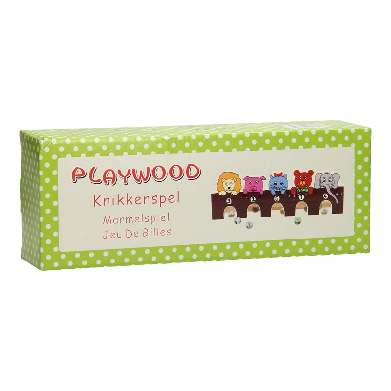 ギャラリービューアに画像をロードする, Playwood houten knikkerspel wilde dieren met knikkers speelgoed.
