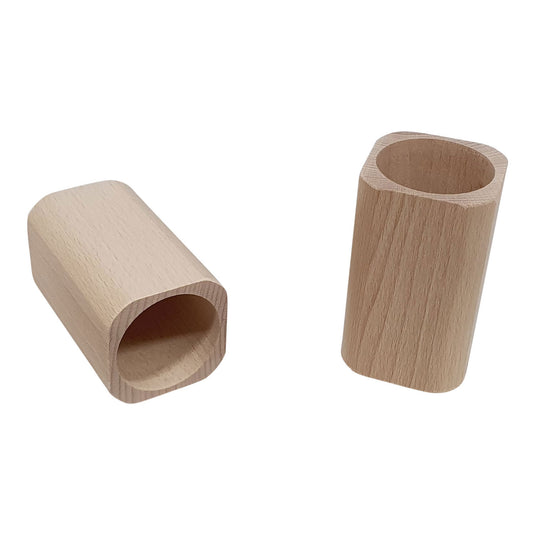 Playwood pennenbakje vierkant beukenhout, 9,5cm