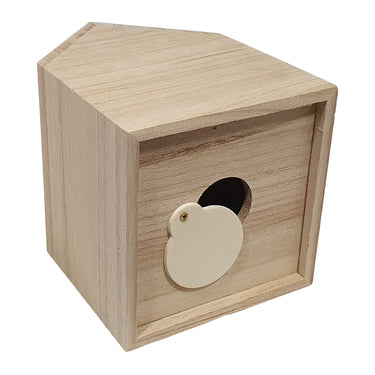 Creativ company spaarpot huis paulownia hout