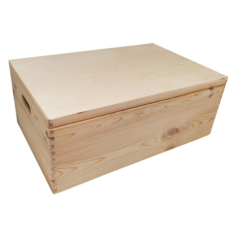Load image into Gallery viewer, Playwood grenen opbergkist met klepdeksel (40x30x23cm)
