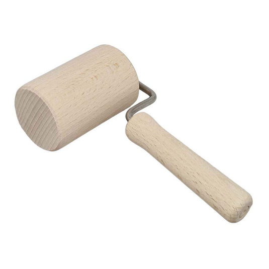 Playwood houten deegroller met handvat