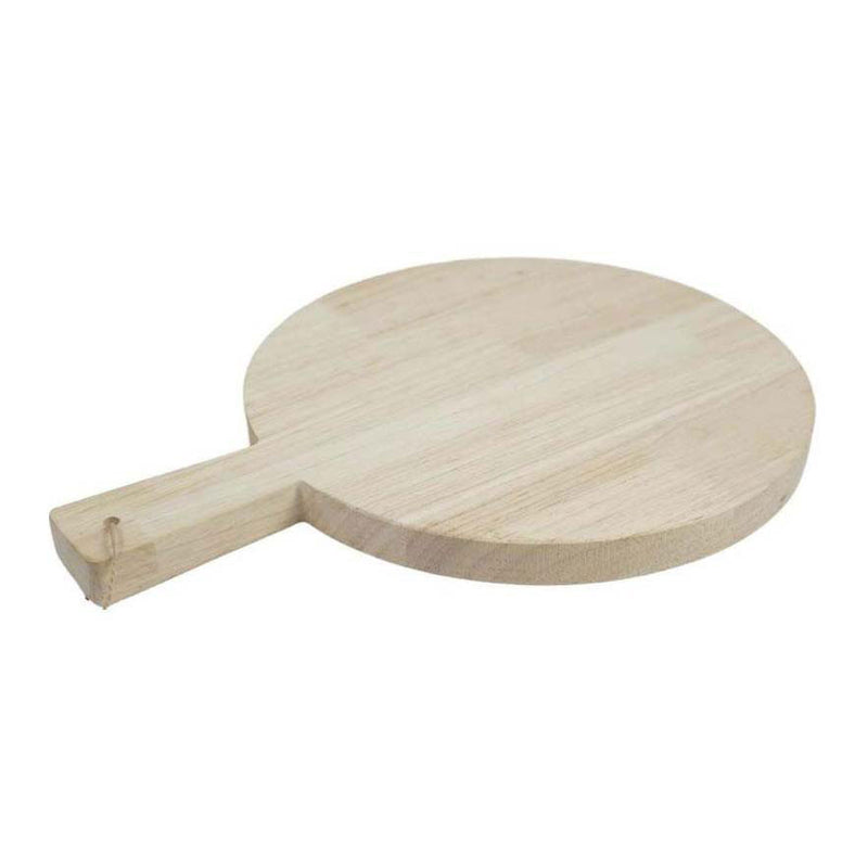 Afbeelding laden in galerijviewer, Playwood houten snijplank rond met handvat, 34cm
