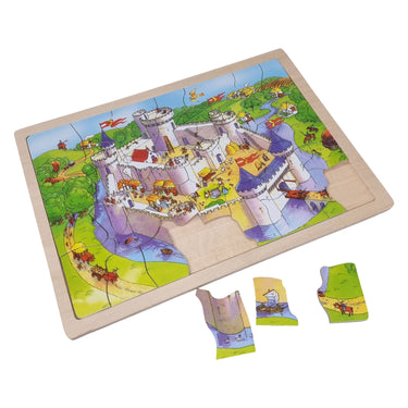 Playwood houten puzzel kasteel