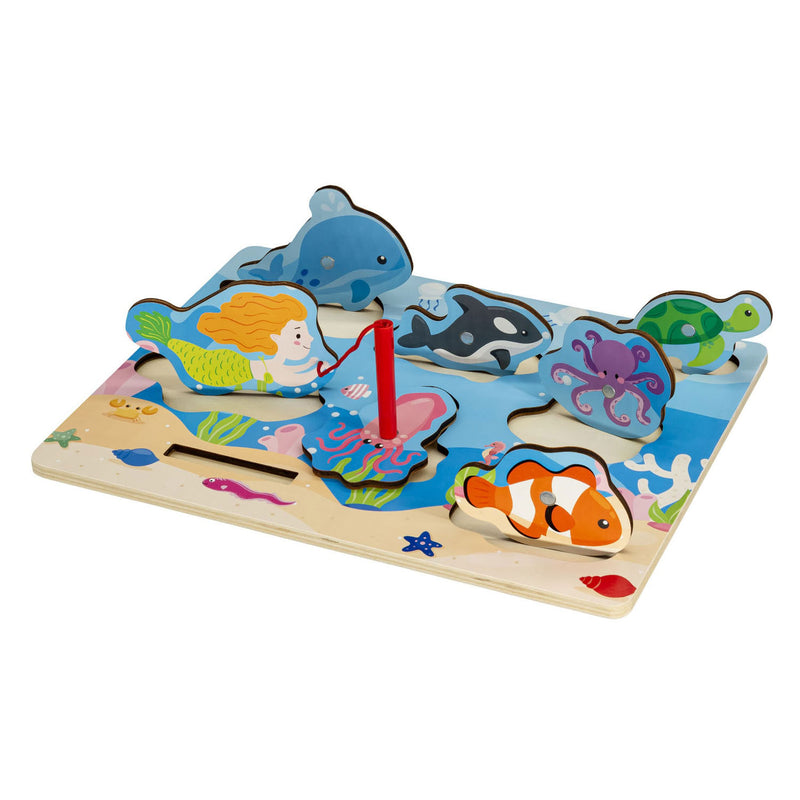 ギャラリービューアに画像をロードする, Playwood houten legpuzzel en visspel - 7st.
