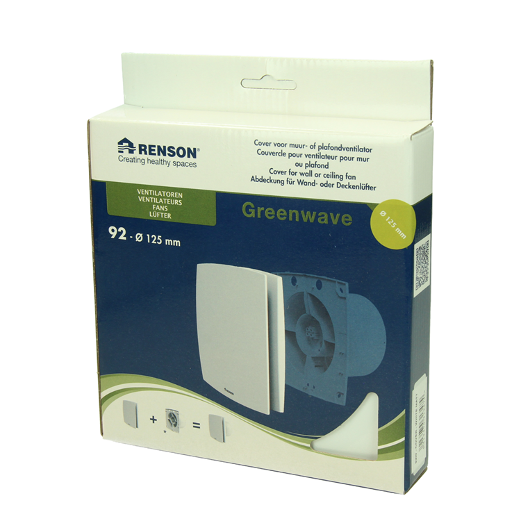 Afbeelding laden in galerijviewer, Renson 1069259 - mechanische ventilator cover (9x12-dia 125) 92w (wit) | 2 stuks
