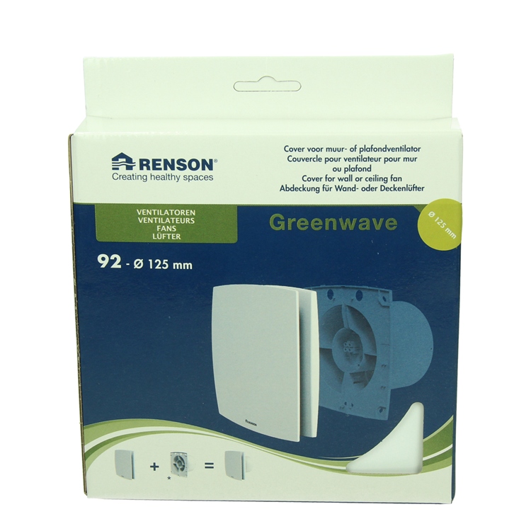 Afbeelding laden in galerijviewer, Renson 1069259 - mechanische ventilator cover (9x12-dia 125) 92w (wit) | 2 stuks
