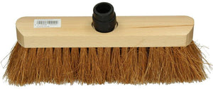 1009167 - cocosbezem rond hout gelakt 30cm + st eb zwart | 5 stuks