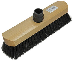 1008321 - binnenbezem zwarthaar rond hout blank gelakt + st eb tl30cm | 3 stuks