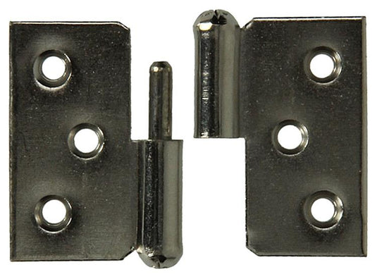 Mack 1013350 - 2 meubelpaumellen links vernikkeld h 40 x b 50 mm | 5 stuks