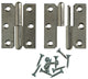 Mack 1013465 - 2 meubelpaumellen rechts vernikkeld h 50 x b 40 mm | 5 stuks