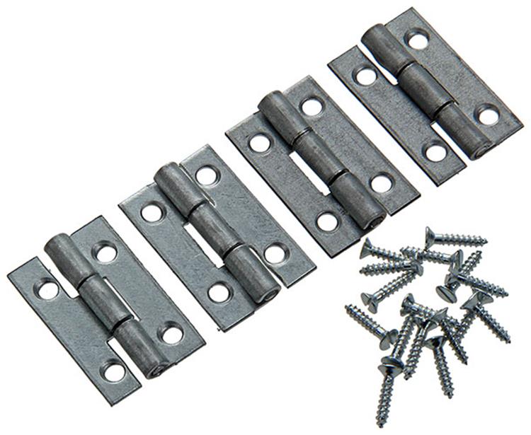 Afbeelding laden in galerijviewer, Mack 1013544 - 4 smalle scharnieren verzinkt h 30 x b 19 mm | 5 stuks
