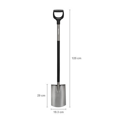 Fiskars 1069392 - ergonomic tuinspade rond | 4 stuks